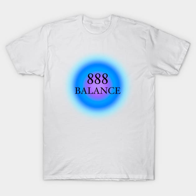 888 Angel Numbers Balance Glowing Aura T-Shirt by Scarlett Blue